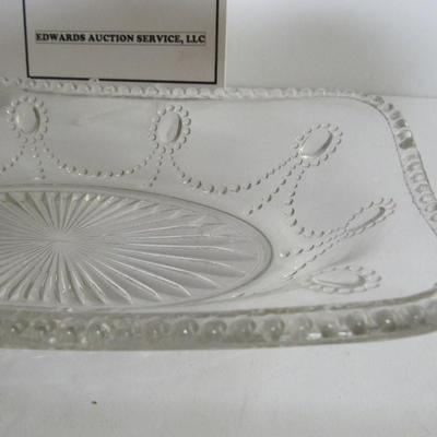 Antique Pattern Glass Relish Dish