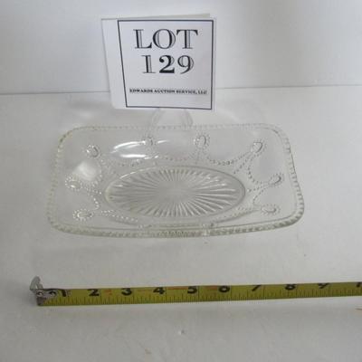 Antique Pattern Glass Relish Dish