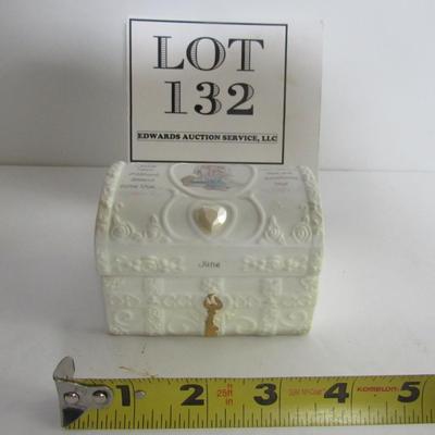 Precious Moments Small Trinket Box, June
