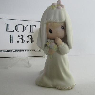 Precious Moments 1983 Bride and Groom Figuines