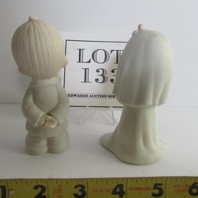 Precious Moments 1983 Bride and Groom Figuines