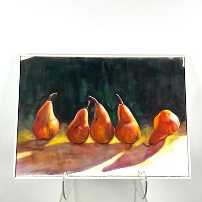 610 Original Watercolor of Pears by Peggy Blades