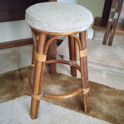 SMALL ROLL TOP DESK AND STOOL
