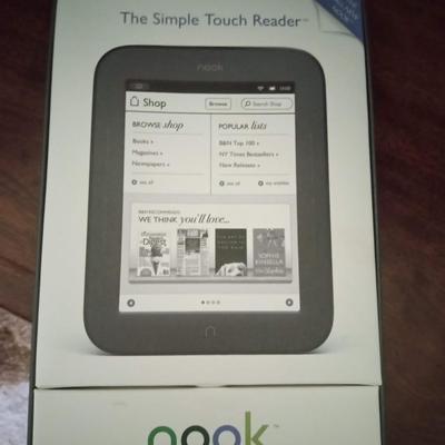 NOOK SIMPLE TOUCH READER AND A HP PHOTOSMART 120 DIGITAL CAMERA