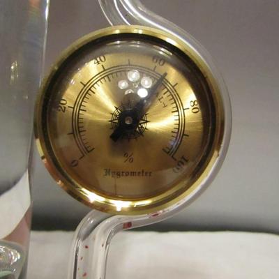 Galileo Thermometer with Barometer