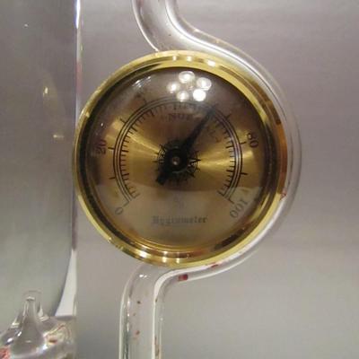 Galileo Thermometer with Barometer