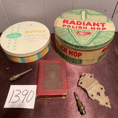 Vintage Bank and Tins