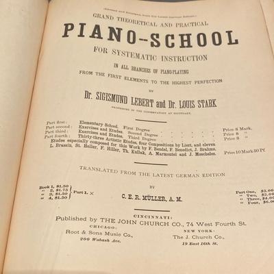1896 Piano Books