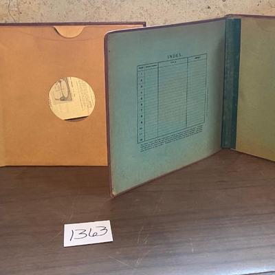 Vintage Empty Record Album Storage
