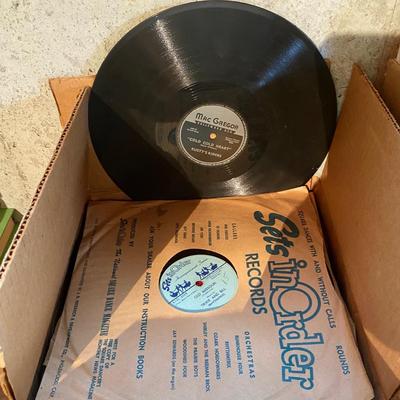 Two Boxes Full of Vintage Records