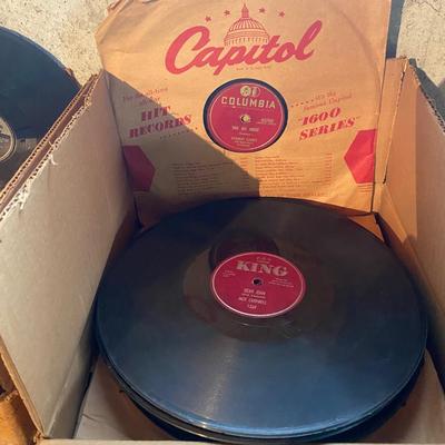 Two Boxes Full of Vintage Records