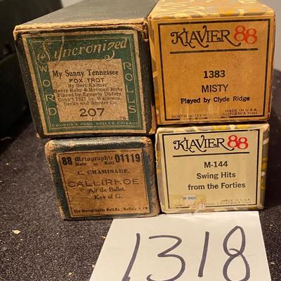 Vintage Player Piano Rolls