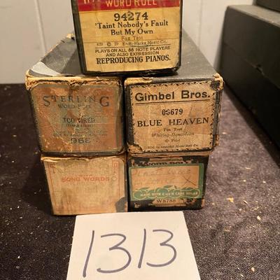 Vintage Player Piano Rolls