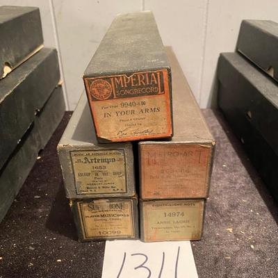Vintage Player Piano Rolls