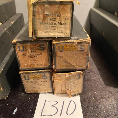 Vintage Player Piano Rolls