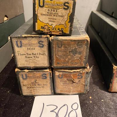 Vintage Player Piano Rolls