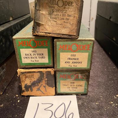 Vintage Player Piano Rolls