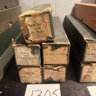 Vintage Player Piano Rolls