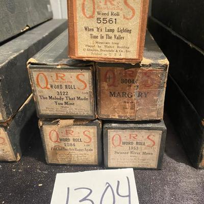 Vintage Player Piano Rolls