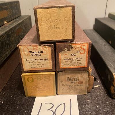 Vintage Player Piano Rolls