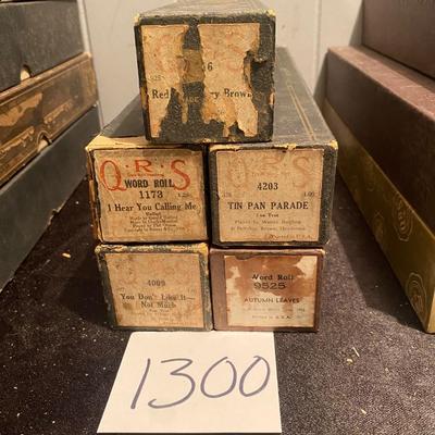 Vintage Player Piano Rolls