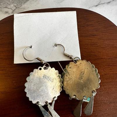 Vintage Turquoise and Sterling Earrings