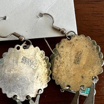 Vintage Turquoise and Sterling Earrings