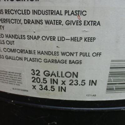 32 Gallon Trash Can