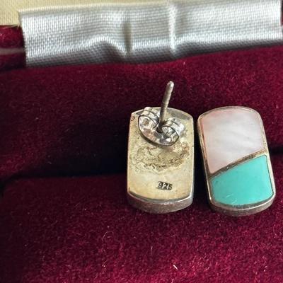 Stunning Turquoise and Sterling silver Earrings