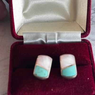 Stunning Turquoise and Sterling silver Earrings