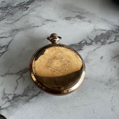 Beautiful Vintage Elgin Pocket Watch gold plated