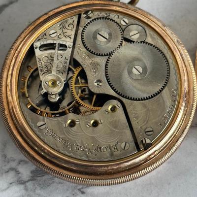 Beautiful Vintage Elgin Pocket Watch gold plated