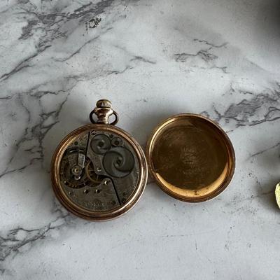 Beautiful Vintage Elgin Pocket Watch gold plated