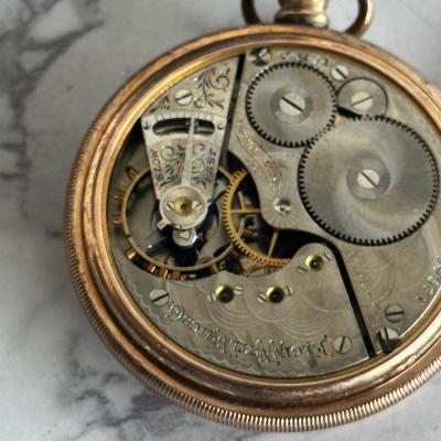 Beautiful Vintage Elgin Pocket Watch gold plated