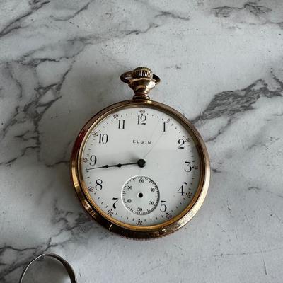 Beautiful Vintage Elgin Pocket Watch gold plated