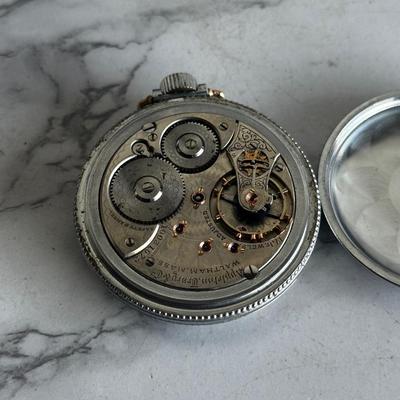 Vintage Waltham open face pocket watch