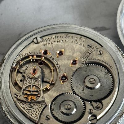 Vintage Waltham open face pocket watch