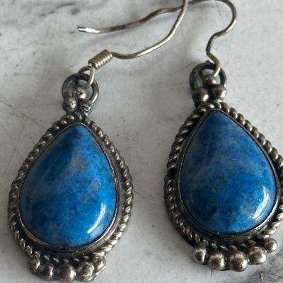 Sterling Silver Lapis Lazuli Earrings