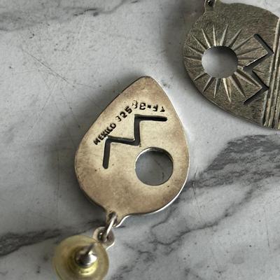 Beautiful Retro Taxco sterling silver earrings