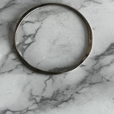 Handmade vintage Sterling silver Bangle