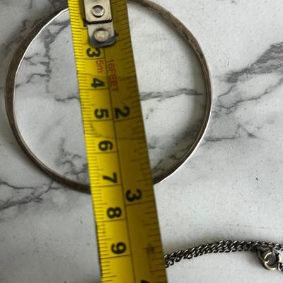 Handmade vintage Sterling silver Bangle