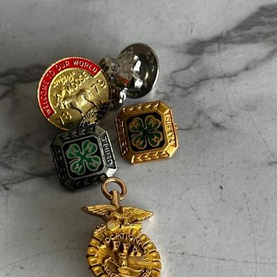 Vintage 10k gold pin lot
