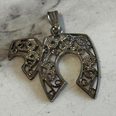 Sterling Silver Chai Pendant