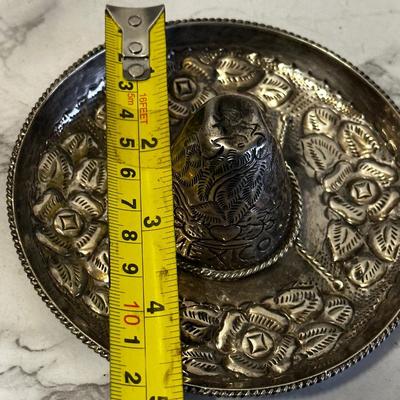 Small Vintage Sterling Silver Mexican Sombero