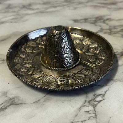 Small Vintage Sterling Silver Mexican Sombero