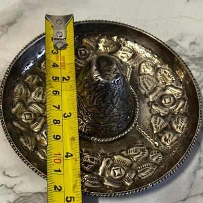 Small Vintage Sterling Silver Mexican Sombero