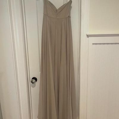JENNY YOO: GREY BRIDESMAID DRESS (WOMEN'S) SIZE 0