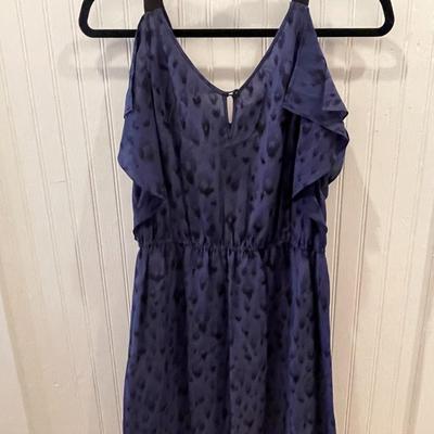 REBECCA TAYLOR: NAVY LEOPARD PRINT DRESS (WOMEN'S SIZE) 0