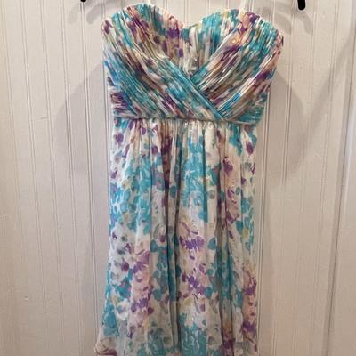 *NWT YUMI KIM: SILK FLORAL STRAPLESS DRESS (WOMEN'S) SIZE XS