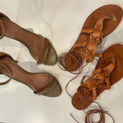 MISC JOIE LEATHER LACE UP SANDALS (WOMEN'S) SIZE 8.5/9